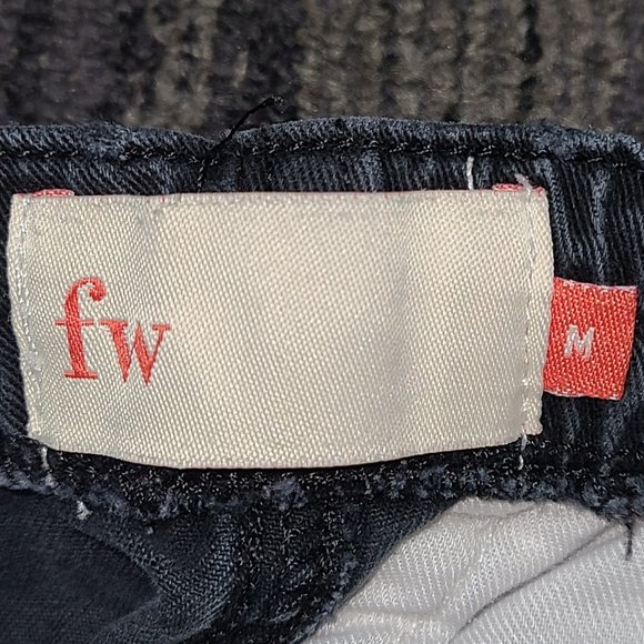 Freeworld Drawstring Cuffed Washed Black Chino Pants Size M - Picture 4 of 4